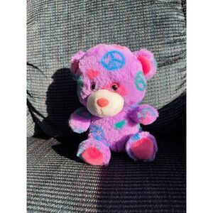 Build A Bear Purple peace bear smallfry